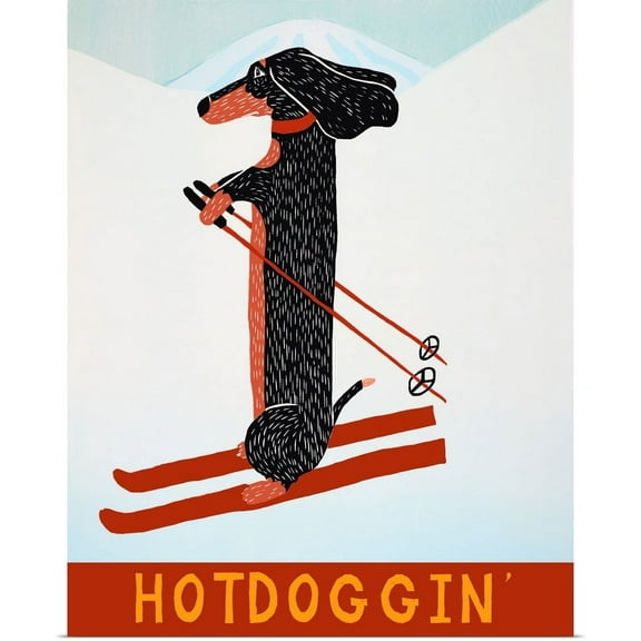 Great BIG Canvas | "Hotdoggin" Art Print - 16x20