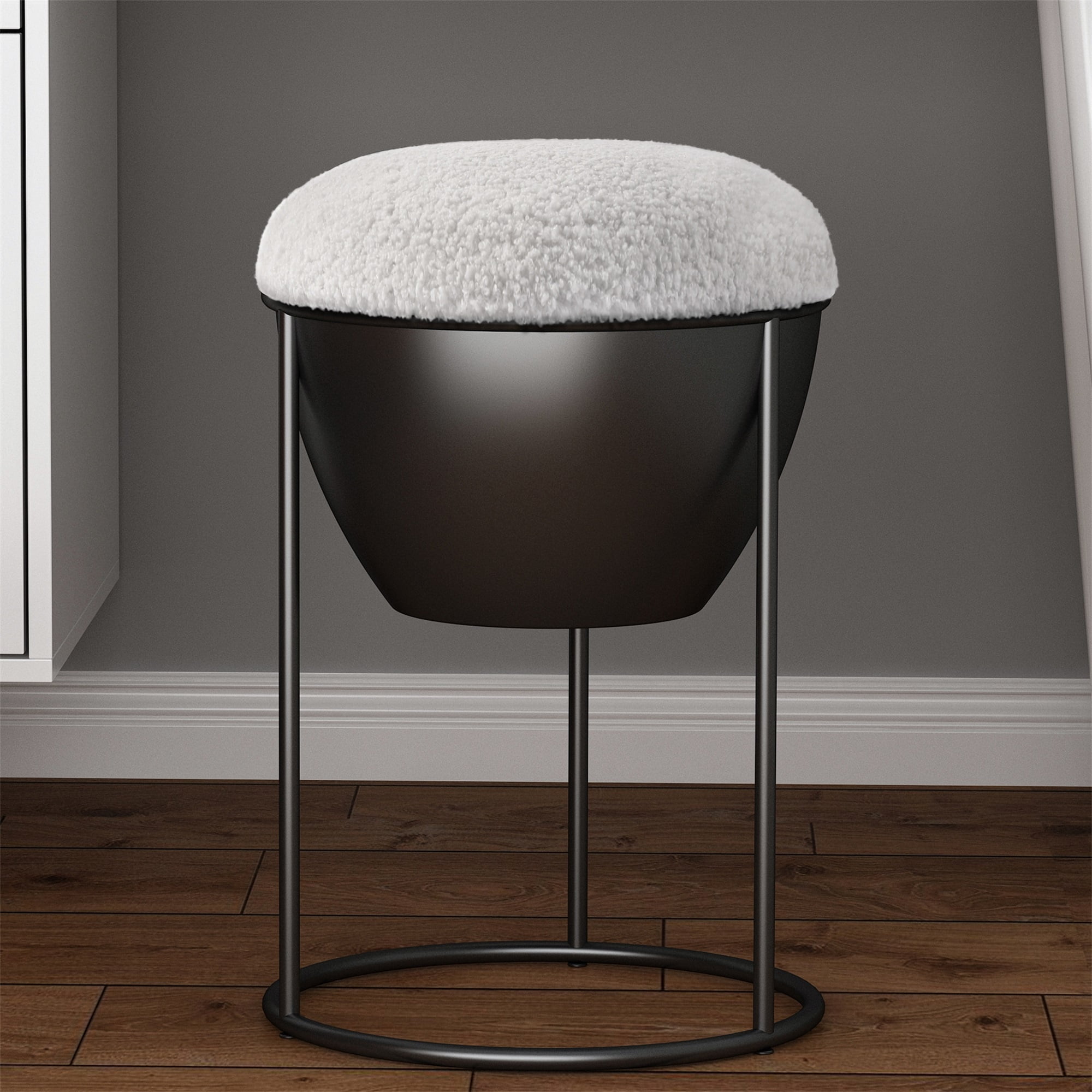 Spaco Ottoman or Footstool with Storage, Makeup Footstool, for Living Room and Bedroom Spaco Ottoman or Footstool with Storage, Makeup Footstool, for Living Room and Bedroom