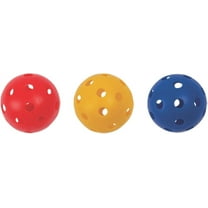 Champion Sports 9" Hollow Plastic Baseball Set - Athletic Baseball Equipment - Practice Baseballs Plastic Hollow - Regulation Size Balls -Fun for All Ages- Lightweight/Durable -Set of 3