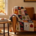 thumbnail image 4 of Halloween Fleece Blanket 51x39in Soft Flannel Throw for Couch Bed, Plush Cozy Blanket with Halloween Print, Lightweight Warm Decorations Gift by OVFUIZ, 4 of 6