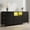 Black, variant on Modern 8 Drawer TV Stand Dresser for 65-75 Inch TVs, White Fabric Storage Organizer with Steel Frame, Large Capacity Entertainment Center for Bedroom Living Room
