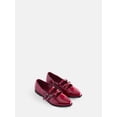 thumbnail image 3 of Weekend Academy Girls Studded Embellished Double Buckle Pointed Ballet Flats, 3 of 5