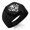 Black, variant on Stainless Steel Day of the Dead Owl Engraved Hexagon Crest Flat Top Biker Style Polished Ring