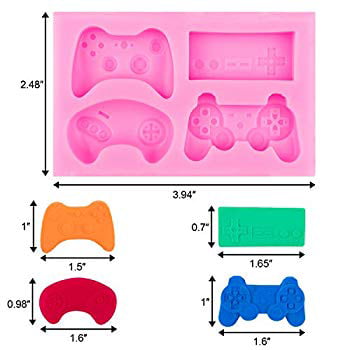 Details about   2 Packs Silicone Fondant Mold Game Controller Video Candy Molds Gamepad Kitchen 