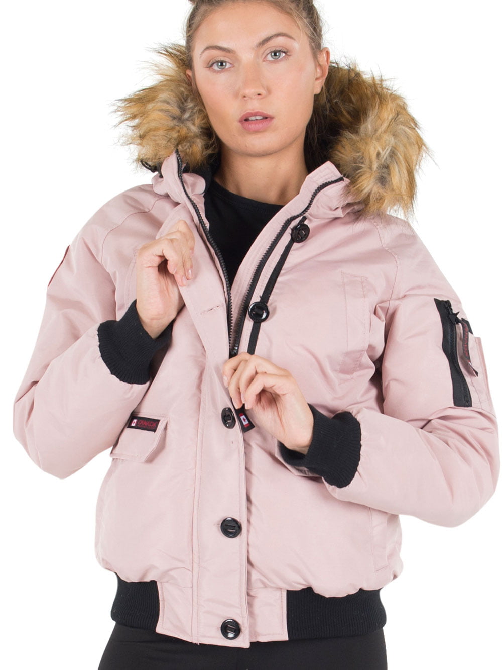 Canada Weather Gear Womens' Insulated Flight Jacket - blush, xl ...