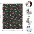 thumbnail image 4 of Colorful Dinosaurs Plants Pattern Blanket,Comfortable Soft Lamb Wool Throw Blanket,All Season,Warm Lightweight Blankets for Sofa Bed Couch Living Room Chair,30"x40", 4 of 4