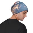 thumbnail image 4 of Gaeub Gold And Blue Fireworks Print Beanie Hats for Men Women,Winter Caps,Knit Cuffed Beanie,Cuffed Cap,Great for Winter Activities, 4 of 7