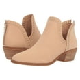 thumbnail image 3 of Vince Camuto Prafinta Morocco Nude Leather Zipper Low Heel Cut Out Ankle Booties (Morocco Nude, 5), 3 of 3