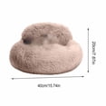 thumbnail image 3 of Cama para perros Jaula redonda cálida de poliéster | Funda lavable extraíble | Cama para mascotas pequeña y mediana | Colchoneta acolchada suave y transpirable | Duradero que no se colapsa | 15,7 x, 3 of 6