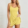 thumbnail image 4 of Womens Tennis Dress With Built in Shorts, Pockets, Athletic Workout Skort Dress For Golf, Yoga, Casual Wear, 4 of 5