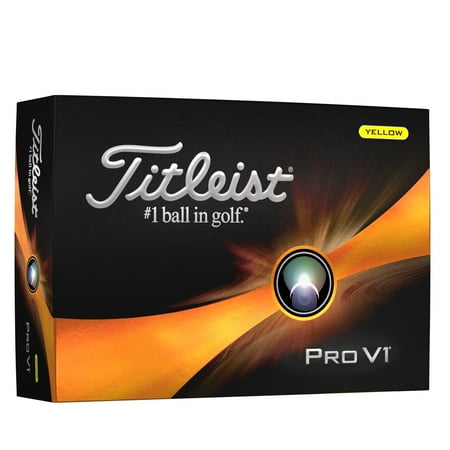 Titleist Pro V1 2023 Edition Tour Golf Balls, Urethane Yellow, 12 Count