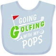 thumbnail image 3 of Inktastic Going Golfing with My Pops Kids Golf Boys or Girls Baby Bib, 3 of 4