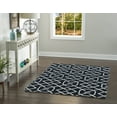 thumbnail image 2 of Trio Intent Navy Area Rug 5x7 Contemporary Transitional Design, 2 of 5
