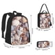 thumbnail image 2 of Disketp Sea Shells Mochila Estampada de Gran Capacidad con Lonchera y Estuche, Set de 3 Piezas para Estudiantes, 2 of 7