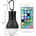 thumbnail image 2 of Lámparas de camping LED, 4 piezas de lámpara de camping LED, luz de camping con gancho de mosquetón, juego de bombillas de luz de tienda de campaña con linterna portátil, 2 of 6