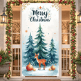 thumbnail image 6 of Festive Decoration Merry Christmas Banner Winter Wonderland Holiday Decor Colorful Design for Christmas Party Home Decoration Event Celebration, 6 of 9