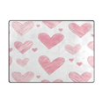 thumbnail image 5 of Yayeee Area Rugs for Living Room 6.7'x4.8' Non Slip Washable Bedroom Floor Carpet, Hand Drawn Hearts, 5 of 5