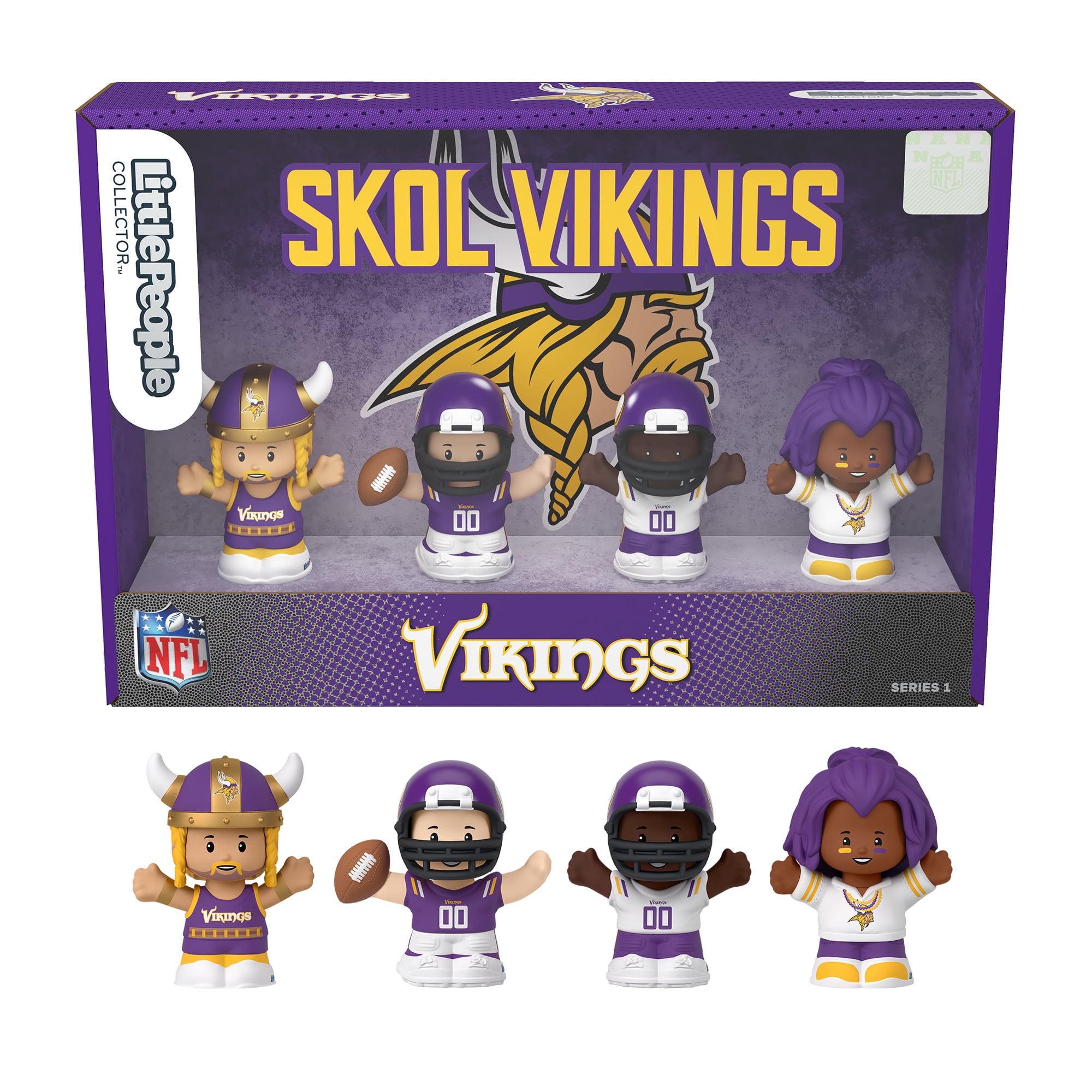 Fisher-Price Little People Minnesota Vikings Four-Piece NFL Collector Set
