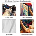 thumbnail image 4 of luoweisi Men's Beach Shorts Quick Dry Swim Trunks with Mesh Lining Abstract Rhinoceros 2XL, 4 of 5