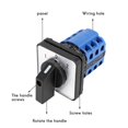 thumbnail image 4 of 3 Positions On-off-on Changeover Control Rotary Cam Switch 20a, 4 of 5