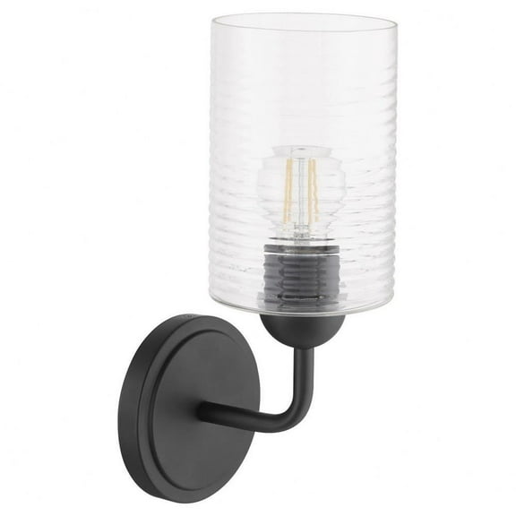1 Light Wall Mount-13.5 inches Tall and 5.25 inches Wide-Matte Black Finish Bailey Street Home 183-Bel-5048507