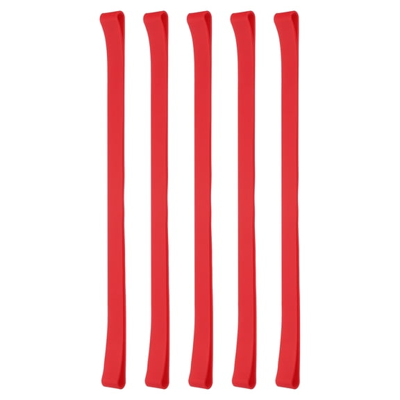 Uxcell 12" Rubber Bands, 5 Pcs, Red