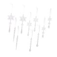 thumbnail image 4 of 10 adornos navideños acrílicos, copos de nieve con forma de carámbano, ideales para decorar el de Navidad en invierno, para festivales,, 4 of 6
