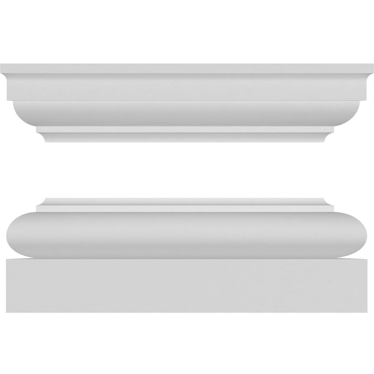10"W x 05'H Craftsman Classic, Square Non-Tapered, Smooth Column, Tuscan Base, Tuscan Capital