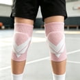 thumbnail image 2 of Kids Sports Knee Pads, Thick Padded Breathable Knee Sleeve Protector, Shock‑Absorbing Knee Guard for Basketball Running Cycling Outdoor Sports for Children(Pink,S), 2 of 5