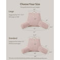 thumbnail image 2 of Reading Pillow Backrest Pillow with Shded Memory Foam for Adult & Children Designed for Bed and Couch Sitting Up Includes Arms Pockets and Washable Cover Off, 2 of 7