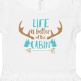 thumbnail image 4 of Inktastic Life is Better at the Cabin, Deer Antlers, Camping Girls Toddler Dress, 4 of 5