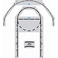thumbnail image 1 of Complete Basketball Stencil 12' Court Kit w/Key and 3 Point Arch Athletic Marking Track & Field Stencil, 1 of 3
