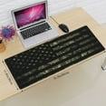 thumbnail image 2 of Camo Camouflage Retro Hunting Tactical Army American Flag Gaming Keyboard Mouse Pad Mousepad Huge Extended XL Stitched Edge Rubber Sole for Home Office(31.5"X 11.8"), 2 of 7