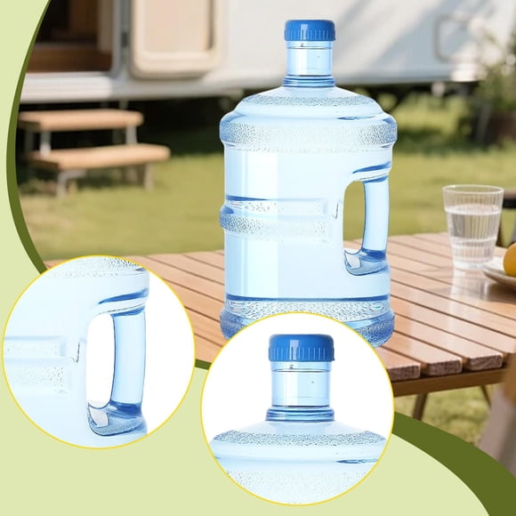 Recipiente de agua reutilizable, versátil, portátil, de fácil agarre con cubo a prueba de fugas para exteriores. Azul 189 L