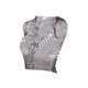 thumbnail image 3 of TRKIYQC Ladies Mesh Midriff-Baring Tops, Mujeres Estilo Ocio Rhinestone Decoración Cuello Redondo Sin Mangas Hueco Perspectiva Tank Top TRKIYQC Vida cotidiana, 3 of 9
