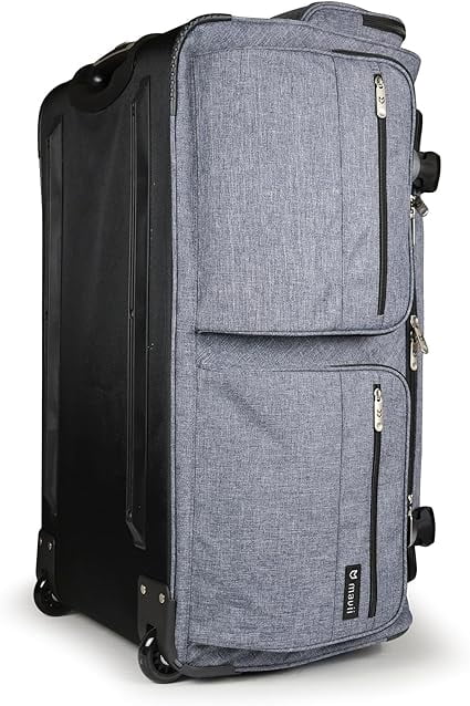 Mavii New Deluxe Dance Bag with Garment Rack - 28" Costume Rack Duffel with Accessory Pocket Panels, Lightweight Aluminum Garment Rack