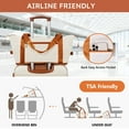 thumbnail image 4 of 13 Piece Luggage Sets, 16/20/24/28 inch Hardside Lightweight Suitcase with 7PCS Packing Cubes, With Expandable Duffle Bag (White Tan), 4 of 13