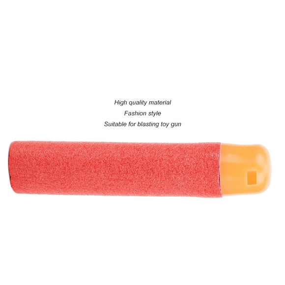 10Pcs EVA Bullets Sniper Whistle Sound for Kid Blasting Toy Gun Soft Foam Refill 9.5cmRed