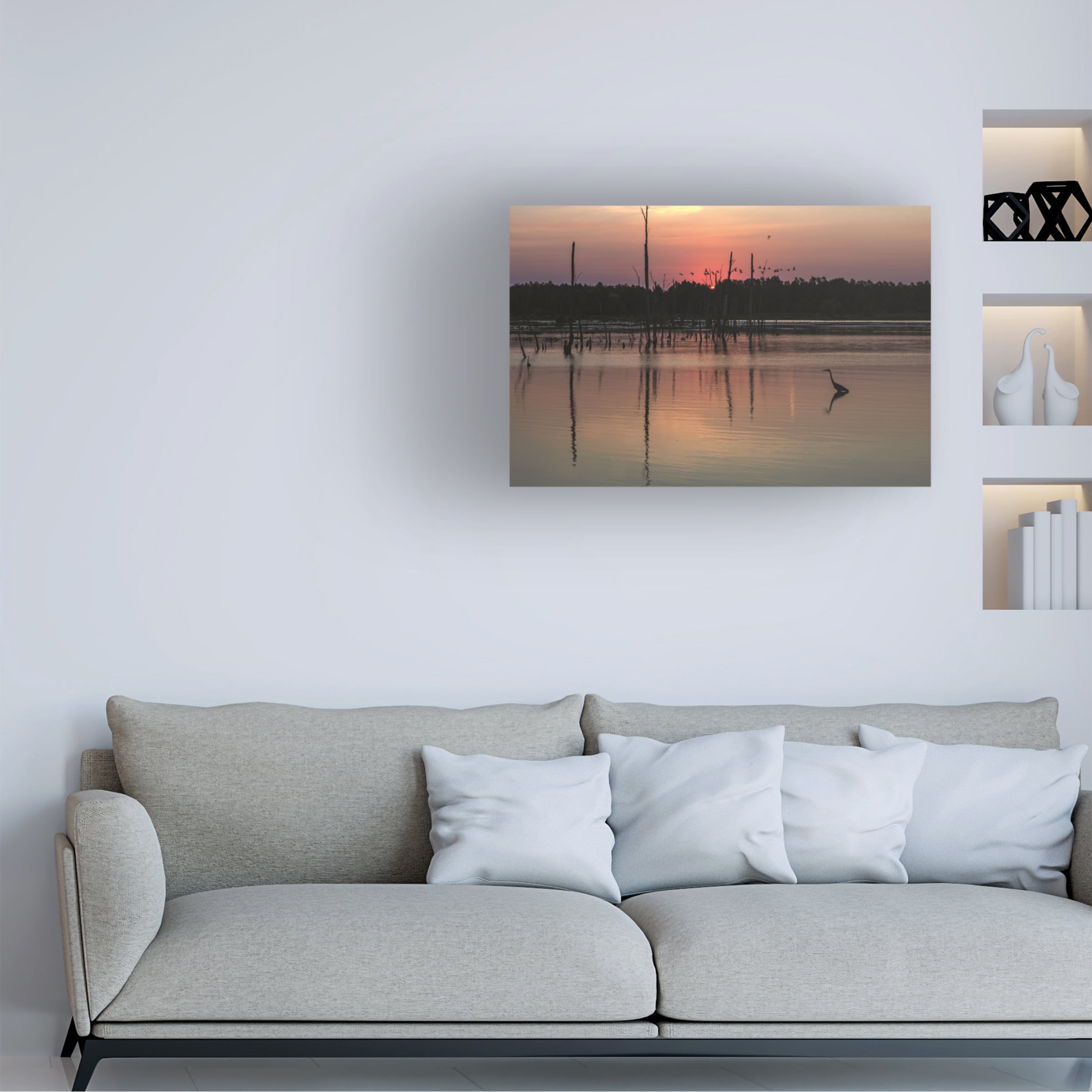 Kurt Shaffer Photographs 'Early Quiet Morning At An Ohio Wetland' Canvas Art
