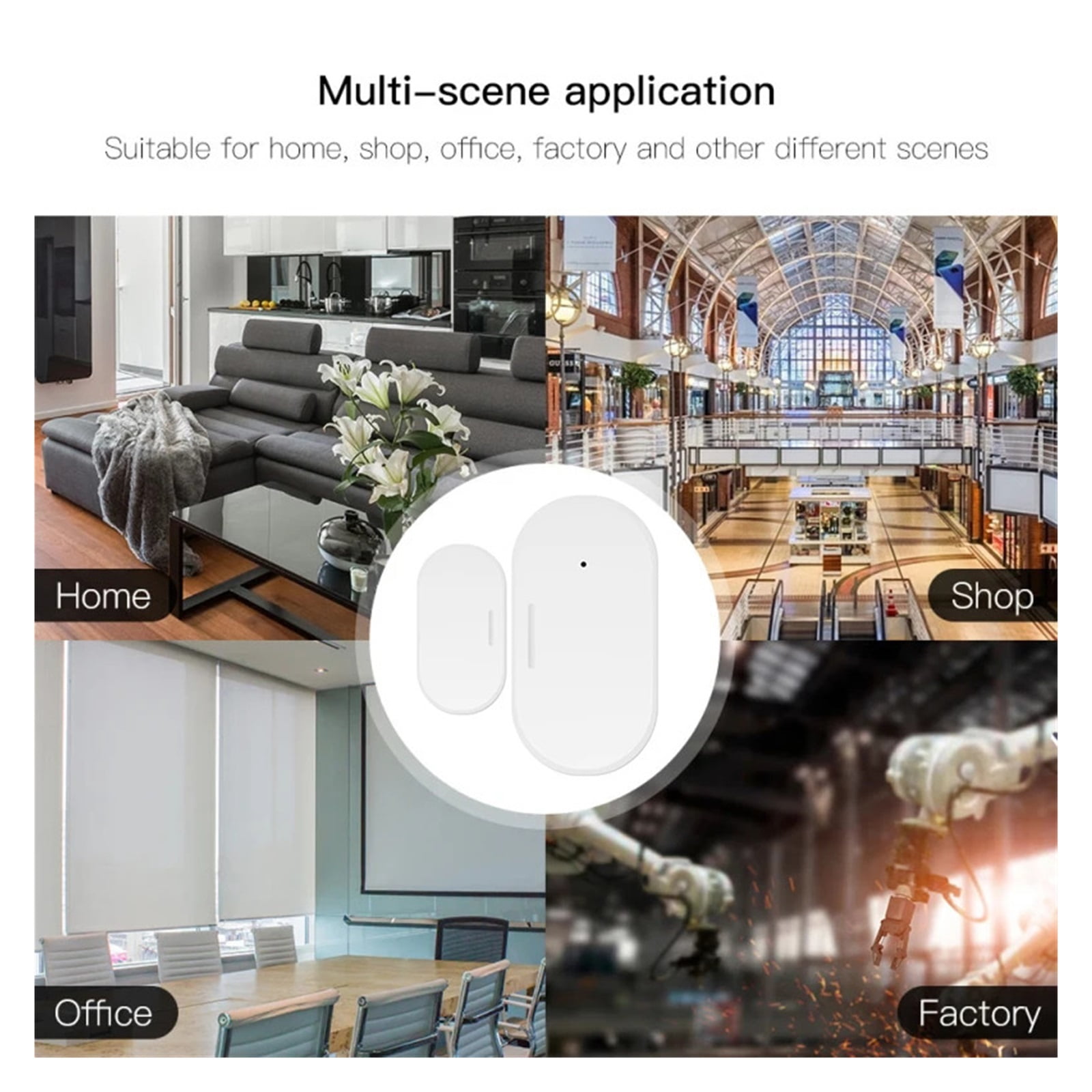 Smart Home Zigbee Door Sensor Window Security Alarm Work Wit Mqtt Smart Things Hub Alice Ewelink App Monitoring ,Easy Install