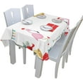 thumbnail image 6 of GZHJMY Cute with Flamingo Square Tablecloth for Kitchen Dining Room Party Table Cover Home Decor 60"(W) x 60"(L), 6 of 7