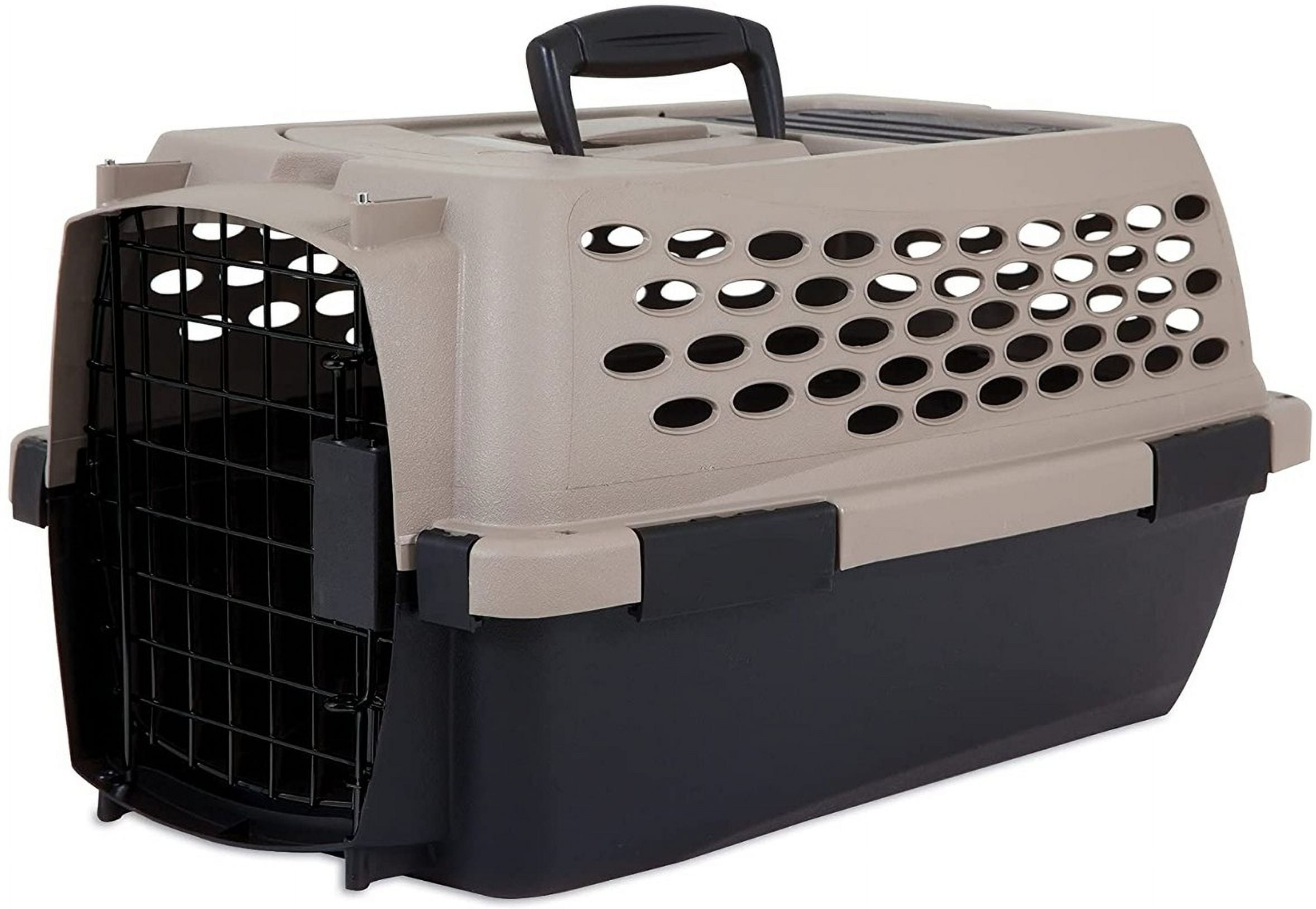 Petmate Vari Kennel Taupe Black Color Up to 10 Lbs Dogs Walmart