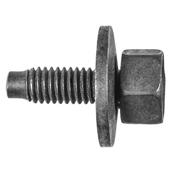 AMZ Clips And Fasteners 50 M6-1.0 X 18.5mm Hex Head Sems Body Bolts 11mm Hex