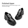 thumbnail image 4 of Mocasines con Plataforma Gruesa para Mujer DREAM PAIRS Negro Talla 9, 4 of 9
