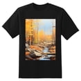 thumbnail image 2 of Plus Size Shirt for Women Black Tops for Women Short Sleeves Shirt for Women Forest At Autumn T Shirt Crewneck Shirt for Women XS, 2 of 5