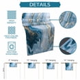 thumbnail image 6 of Burlap Table Runner 36 Inches Long,Marble Texture Watercolor Blue Non-Slip Kitchen Table Runners for Dining Room Everyday Use Party Table Decorations Abstract Fluid Art Seamless, 6 of 9