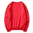 thumbnail image 4 of Mohiass Fall Sweatshirts for Women Oversized Crewneck Fleece Pullover Long Sleeve Comfy 2025 Winter Fashion Tops Red XL, 4 of 5