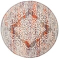 thumbnail image 2 of Safavieh Madison Jayme Oriental Area Rug, Light Gray/Rust, 6'7" x 6'7" Round, 2 of 9