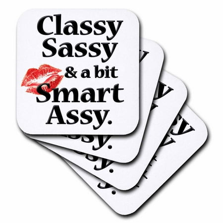 

Classy sassy and a bit smart assy set of 4 Coasters - Soft cst-171886-1