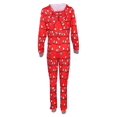 thumbnail image 2 of Meihuid Family Christmas Pjs Matching Sets Christmas Pajamas Santa Printed Top and Plaid Pants Sleepwear for Family, 2 of 10